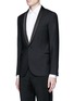 Front View - Click To Enlarge - LANVIN - Chain stitch shawl lapel wool blazer