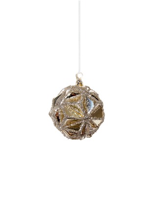 Main View - Click To Enlarge - SHISHI - Glitter trim facet Christmas ornament