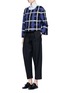 Figure View - Click To Enlarge - 73037 - Threaded tartan check pullover
