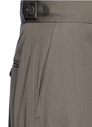 Detail View - Click To Enlarge - HELMUT LANG - Belted side cotton poplin cargo pants