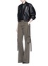 Figure View - Click To Enlarge - HELMUT LANG - Belted side cotton poplin cargo pants