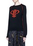 Front View - Click To Enlarge - EMILIO PUCCI - Monogram Merino wool sweater
