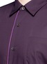 Detail View - Click To Enlarge - DRIES VAN NOTEN - 'Coen' placket trim bicolour cotton shirt