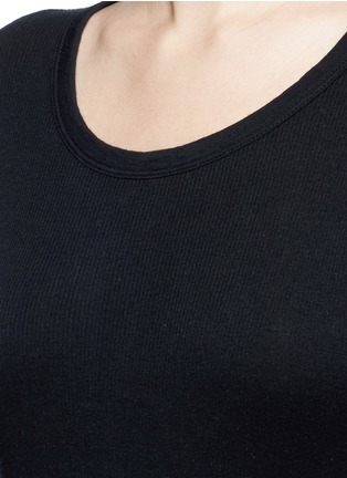 Detail View - Click To Enlarge - JAMES PERSE - Double layered rib knit sweater