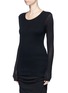 Front View - Click To Enlarge - JAMES PERSE - Double layered rib knit sweater