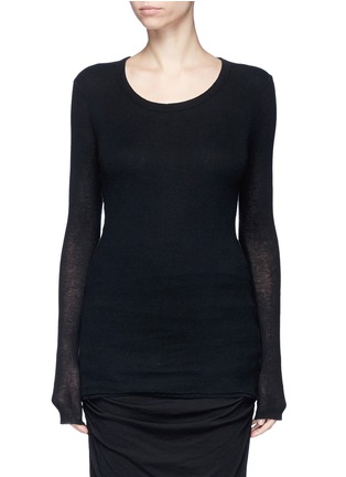 Main View - Click To Enlarge - JAMES PERSE - Double layered rib knit sweater