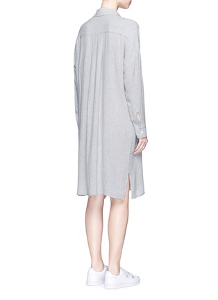 Back View - Click To Enlarge - JAMES PERSE - Oversized flannel shirt dress
