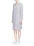 Front View - Click To Enlarge - JAMES PERSE - Oversized flannel shirt dress