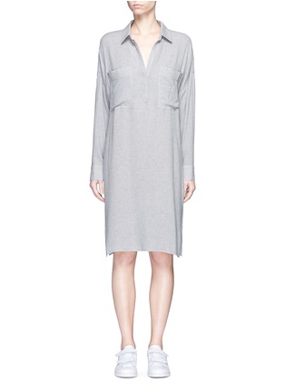 Main View - Click To Enlarge - JAMES PERSE - Oversized flannel shirt dress