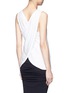 Back View - Click To Enlarge - JAMES PERSE - Wrap back cotton tank top