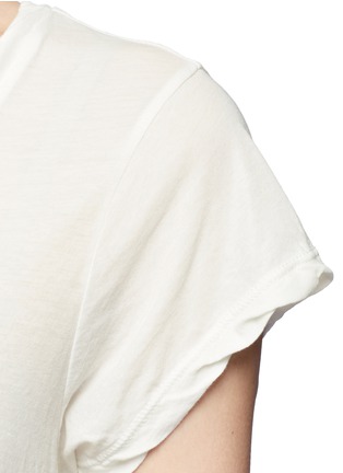 Detail View - Click To Enlarge - JAMES PERSE - Deep V-neck slub jersey T-shirt