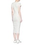 Back View - Click To Enlarge - JAMES PERSE - Ruche side jersey dress