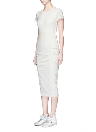Front View - Click To Enlarge - JAMES PERSE - Ruche side jersey dress