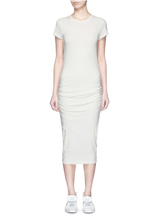 Main View - Click To Enlarge - JAMES PERSE - Ruche side jersey dress
