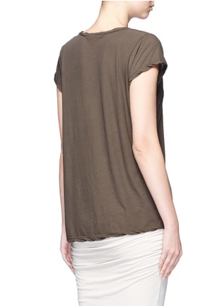 Back View - Click To Enlarge - JAMES PERSE - V-neck cotton slub jersey T-shirt