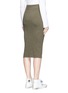 Back View - Click To Enlarge - JAMES PERSE - Dense cotton rib knit pencil skirt