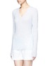 Front View - Click To Enlarge - JAMES PERSE - Deep V-neck cashmere sweater