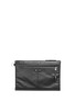 Main View - Click To Enlarge - BALENCIAGA - 'Clip' large matte leather zip pouch