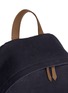 Detail View - Click To Enlarge - BALENCIAGA - Leather trim colourblock canvas backpack