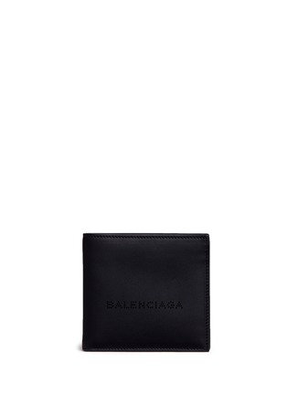 Main View - Click To Enlarge - BALENCIAGA - Perforated logo calfskin leather bifold wallet