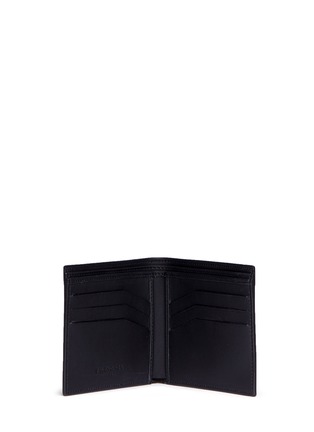 Figure View - Click To Enlarge - BALENCIAGA - Perforated logo calfskin leather bifold wallet