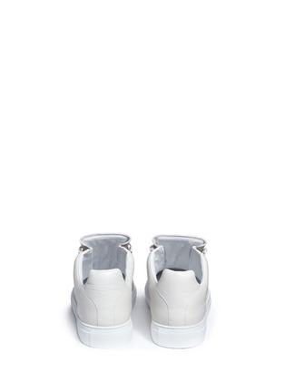 Back View - Click To Enlarge - BALENCIAGA - Lambskin leather low top sneakers