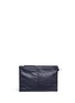 Back View - Click To Enlarge - BALENCIAGA - 'Clip' medium matte leather zip pouch