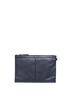 Back View - Click To Enlarge - BALENCIAGA - 'Clip' large matte leather zip pouch