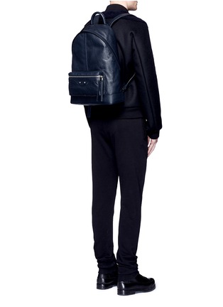 Figure View - Click To Enlarge - BALENCIAGA - Matte lambskin leather backpack