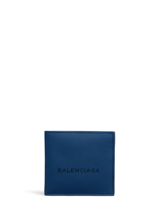 Main View - Click To Enlarge - BALENCIAGA - Perforated logo leather bifold wallet