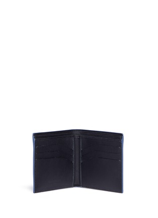 Figure View - Click To Enlarge - BALENCIAGA - Perforated logo leather bifold wallet