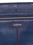 Detail View - Click To Enlarge - BALENCIAGA - 'Clip' contrast stitch medium leather zip pouch