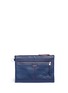 Main View - Click To Enlarge - BALENCIAGA - 'Clip' contrast stitch medium leather zip pouch