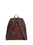 Back View - Click To Enlarge - BALENCIAGA - 'Traveller' corrosion-effect print nylon backpack
