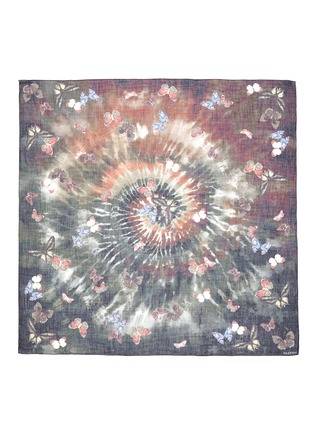 Main View - Click To Enlarge - VALENTINO GARAVANI - Butterfly tie dye print cashmere-silk-wool scarf