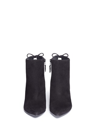 Front View - Click To Enlarge - STUART WEITZMAN - 'Grandiose' suede ankle boots