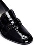 Detail View - Click To Enlarge - STUART WEITZMAN - 'Mocdundee' crushed patent leather loafer pumps