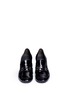 Front View - Click To Enlarge - STUART WEITZMAN - 'Mocdundee' crushed patent leather loafer pumps