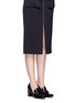 Figure View - Click To Enlarge - STUART WEITZMAN - 'Mocdundee' crushed patent leather loafer pumps