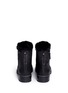 Back View - Click To Enlarge - STUART WEITZMAN - 'Stormy' faux fur nappa leather ankle boots