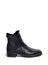 Main View - Click To Enlarge - STUART WEITZMAN - 'Stormy' faux fur nappa leather ankle boots