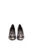 Front View - Click To Enlarge - STUART WEITZMAN - 'Tuxedo' ribbon bow mirror leather pumps