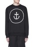 Main View - Click To Enlarge - INSTED WE SMILE - Smiley face anchor appliqué sweatshirt