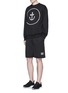 Figure View - Click To Enlarge - INSTED WE SMILE - Smiley face anchor appliqué sweatshirt
