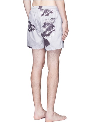 Back View - Click To Enlarge - INSTED WE SMILE - 'Pettibon' digital print swim shorts