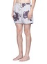Figure View - Click To Enlarge - INSTED WE SMILE - 'Pettibon' digital print swim shorts
