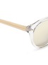 Detail View - Click To Enlarge - HAZE COLLECTION - 'Edge' contrast temple mirror sunglasses