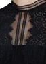 Detail View - Click To Enlarge - SELF-PORTRAIT - Pleat skirt mix lace dress