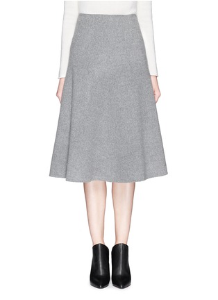 Main View - Click To Enlarge - THEORY - 'Uthema Double Faced' wool cashmere skirt