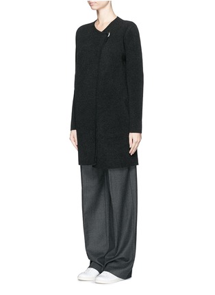 Theory - 'nyma K' Felted Wool Angora Blend Collarless Coat | Women ...
